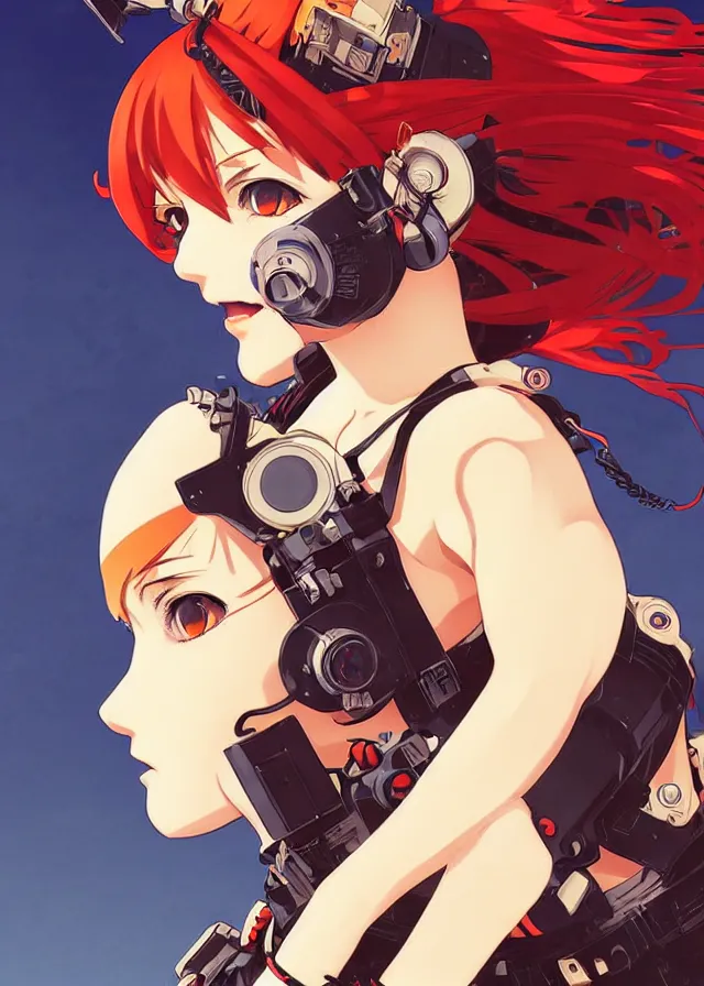 Image similar to ilya kuvshinov anime illustration tank girl, last exile, murata range, fine detail, perfect anime face, dramatic lighting, dynamic composition, art deco, cel shading, vivid, rich texture, yoshinari yoh, alphonse mucha, ( ( ( colorful ) ) )