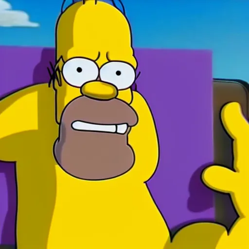 Prompt: 3D Homer Simpson as Thanos, cinematic, 4K