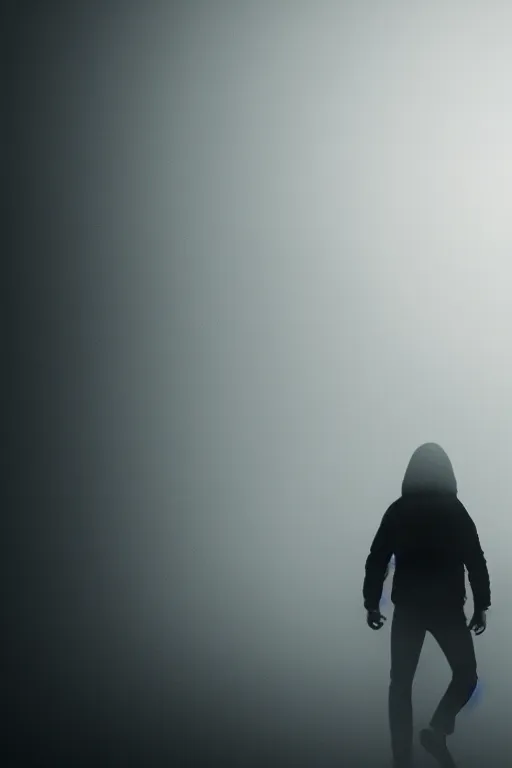 Prompt: photo of a person escaping from attacker cinematic, foggy, ultra realistic