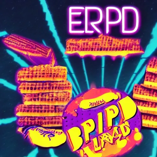 Prompt: epic retrowave bread