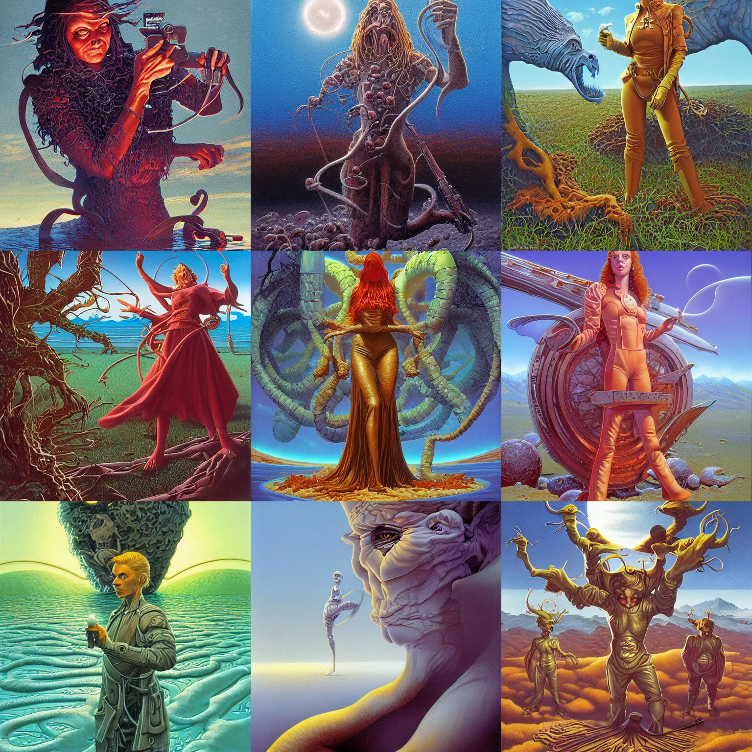 Prompt: artwork by Michael Whelan