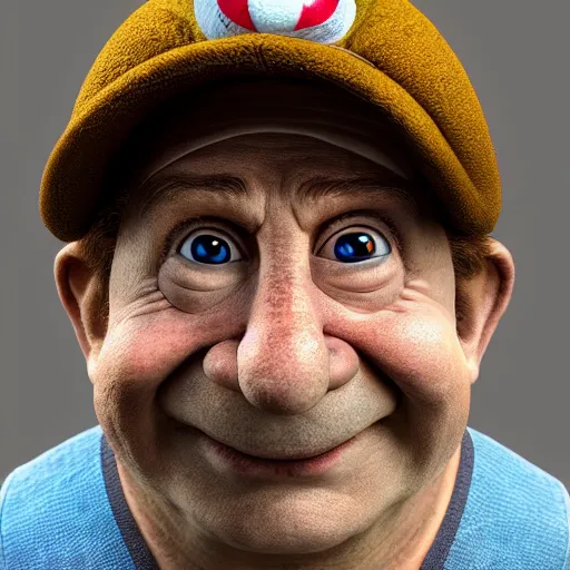 Prompt: stunning award winning hyperrealistic hdr 8 k highly detailed portrait photo of toad ( character in mario games ) as a real human