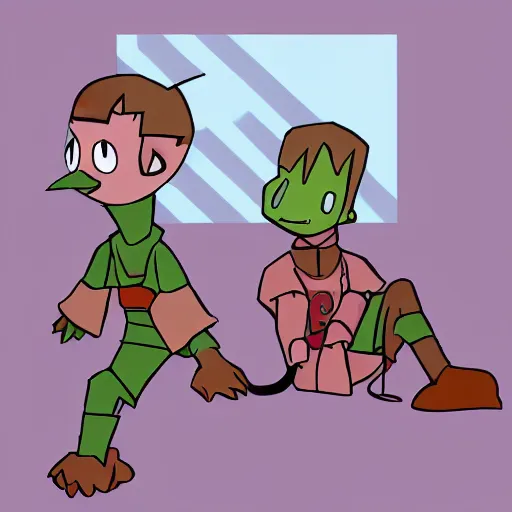 Image similar to petscop, garalina, ps 1, fanart,