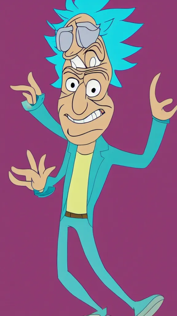 Image similar to rick sanchez as a disney character, 8 k