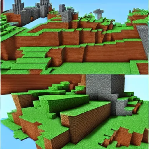 Image similar to minecraft in real life