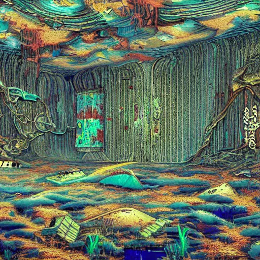 Download Image Weirdcore's trippy surreal digital landscape