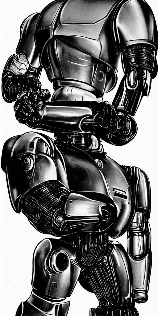 Image similar to Robocop Portrait