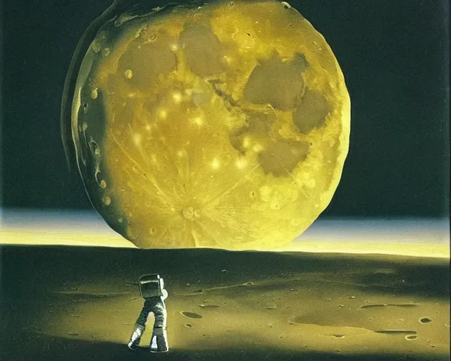 Prompt: the moon landing by salvador dali