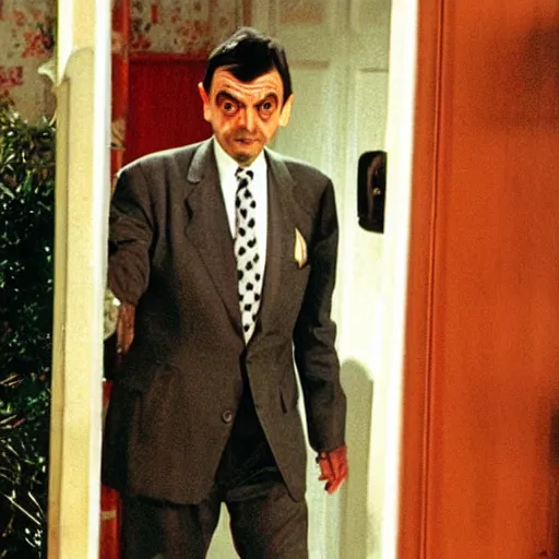 Image similar to Mr Bean leaving the scene of a crime