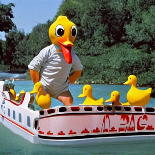 Prompt: attack of the 5 0 foot duck movie