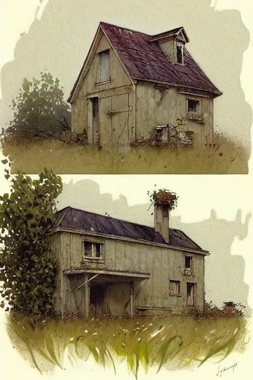 Image similar to ( ( ( ( ( 1 9 5 0 s retro future farm house. muted colors. ) ) ) ) ) by jean - baptiste monge!!!!!!!!!!!!!!!!!!!!!!!!!!!!!!