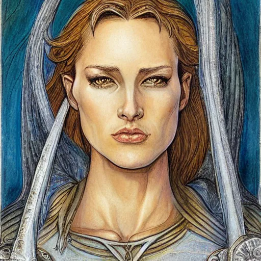 Prompt: jeanne d'arc in the style of william blake, terese nielsen, detailed, intricate, beautiful faces, steve argyle