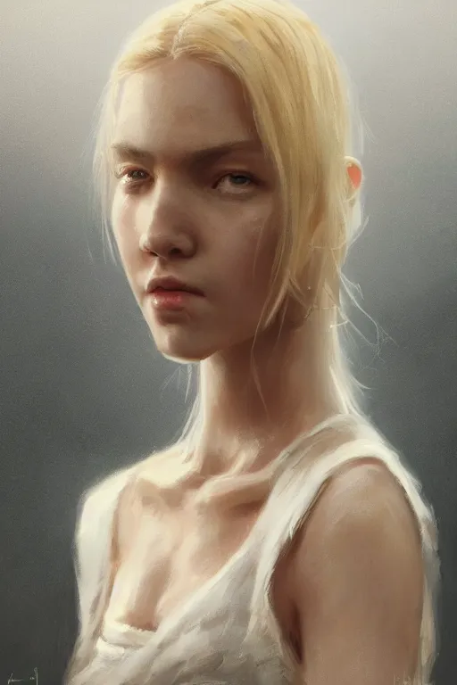 Prompt: a fancy portrait of a young blond girl by greg rutkowski, sung choi, mitchell mohrhauser, maciej kuciara, johnson ting, maxim verehin, peter konig, 8 k photorealistic, cinematic lighting, hd, high details, dramatic, atmosphereric, trending on artstation