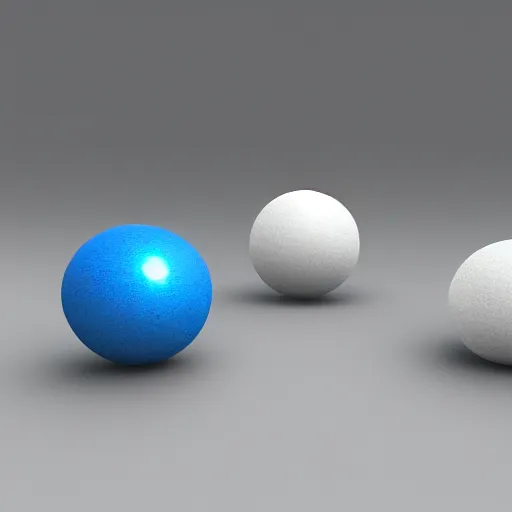 Prompt: three water spheres, hyper realistic render, transparent, refreshing, balanced, caustic