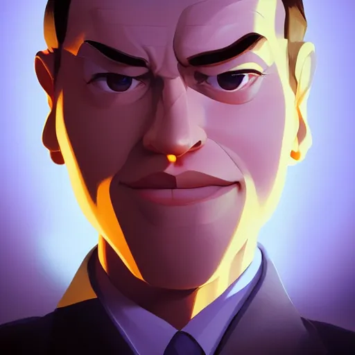 Image similar to face icon stylized minimalist goldfinger, loftis, cory behance hd by jesper ejsing, by rhads, makoto shinkai and lois van baarle, ilya kuvshinov, rossdraws global illumination