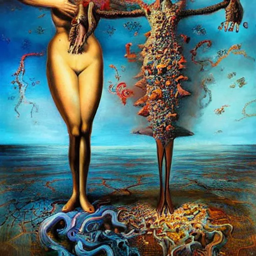 Prompt: Seb Mckinnon Paintings, Salvador Dali