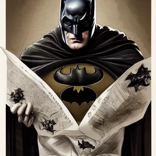 Image similar to [Gerard Depardieu as Batman as president of France!, closeup, D&D, intricate, elegant, highly detailed, digital painting, artstation, concept art, matte, sharp focus, illustration, art by Artgerm and Greg Rutkowski and Alphonse Mucha]