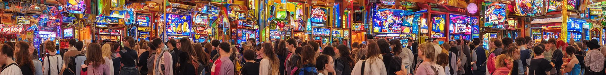 interior of a crowded arcade | Stable Diffusion | OpenArt