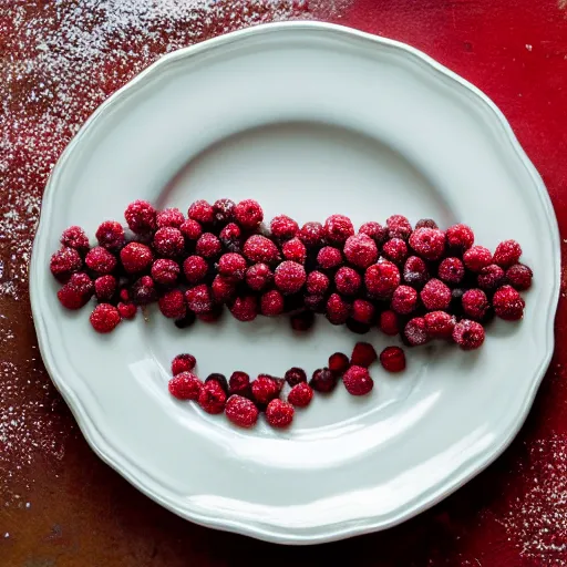 Image similar to currant with sugar in a plate in the kitchen