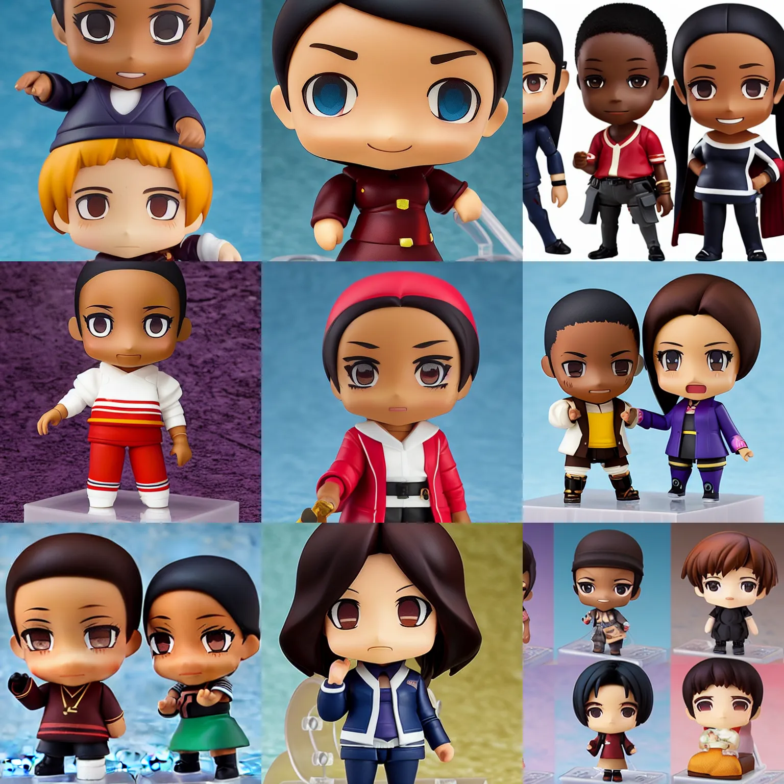 Prompt: nendoroids based on everybody hates chris