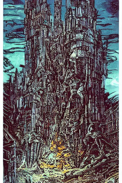 Image similar to castle by Philippe Druillet