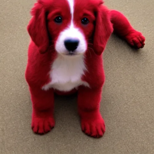 Image similar to adorable crimson puppy