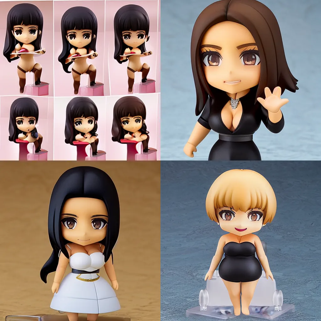 Prompt: Nendoroid Kim Kardashian