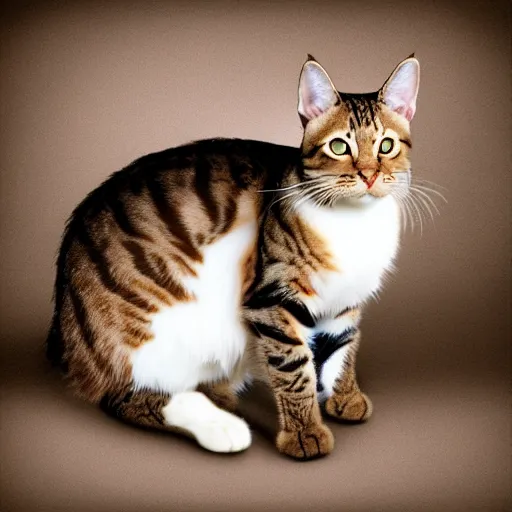 Image similar to a feline bunny - cat - hybrid, animal photography