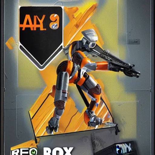 Image similar to Retro 90s box art for Half-Life: Alyx