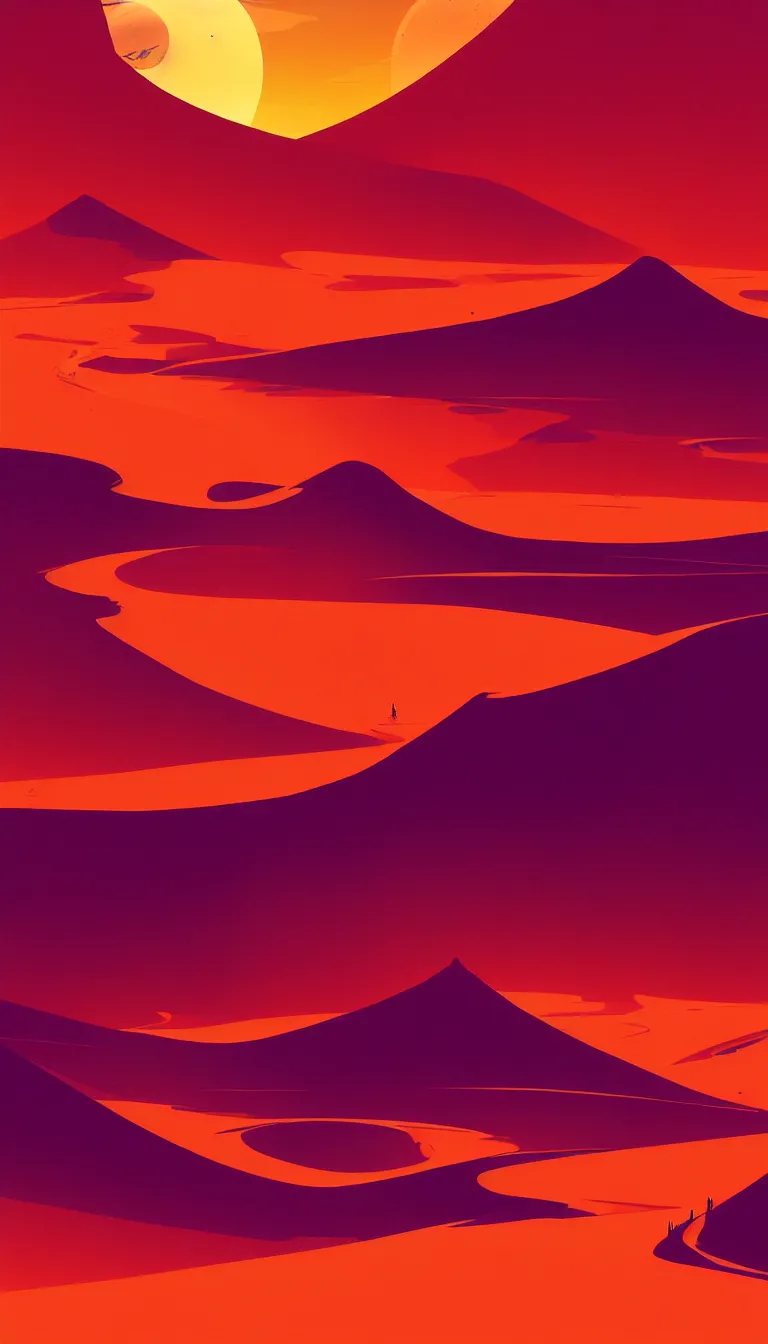 Prompt: saharan desert by kilian eng