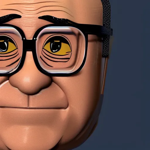 Prompt: highly detailed 3 d render of danny devito as a lego figure