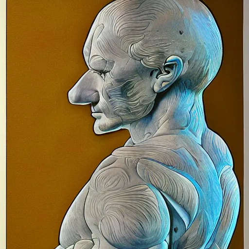 Image similar to a modern reincarnation of the old selenium greek god of hunt known as artemixel, portrait by moebius