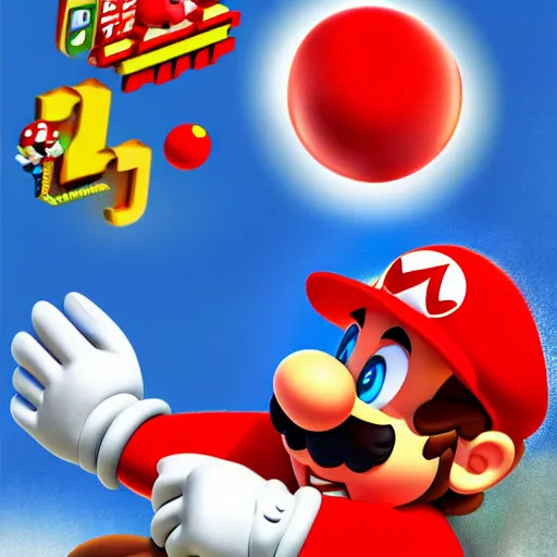 Prompt: Digital portrait Poster of Max Verstappen as Super Mario, Nintendo, digital art, detailed, realistic, trending on artstation