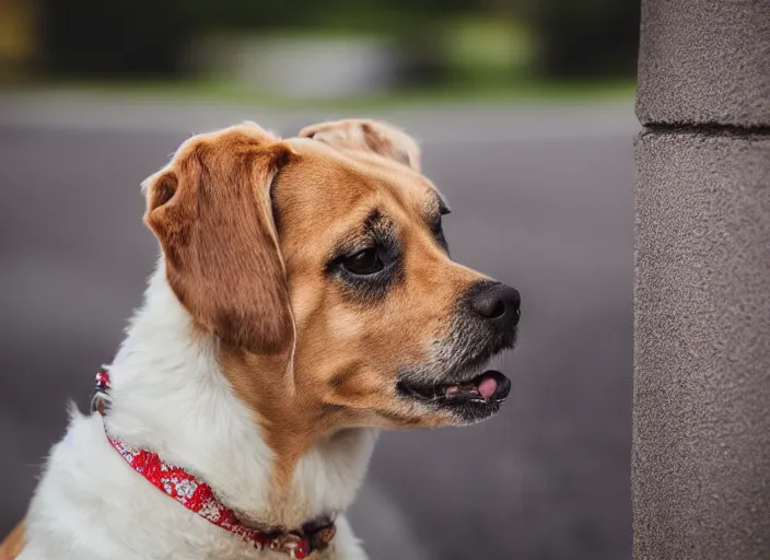 Prompt: portrait photo still of real life brian the dog, 8 k, 8 5 mm, f. 1 4