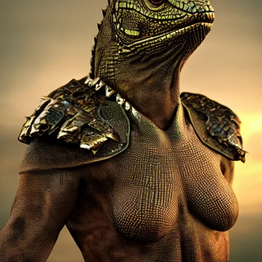 Prompt: Lizard-Themed Armor, Realistic, 8k, exquisite detail, cinematic