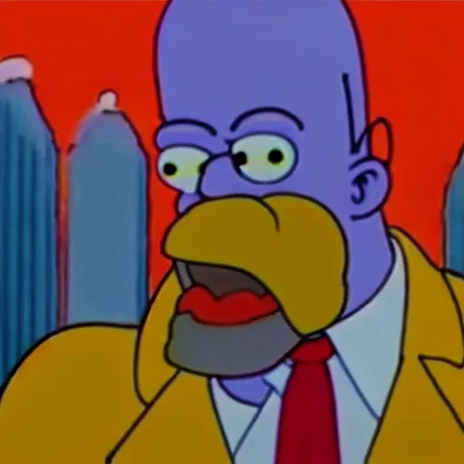 Image similar to film still of Homer Simpson as joker in the new Joker movie