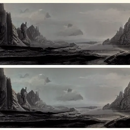 Image similar to a man that tried so hard, matte painting
