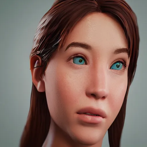 Prompt: profile picture of a future girl, nft, unreal engine 5, octane render