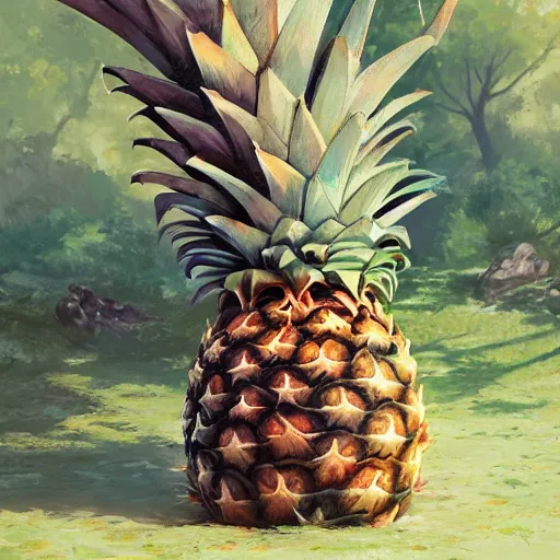 Prompt: tree that looks like pineapple, made by stanley artgerm lau, wlop, rossdraws, james jean, andrei riabovitchev, marc simonetti, yoshitaka amano, artstation, cgsociety