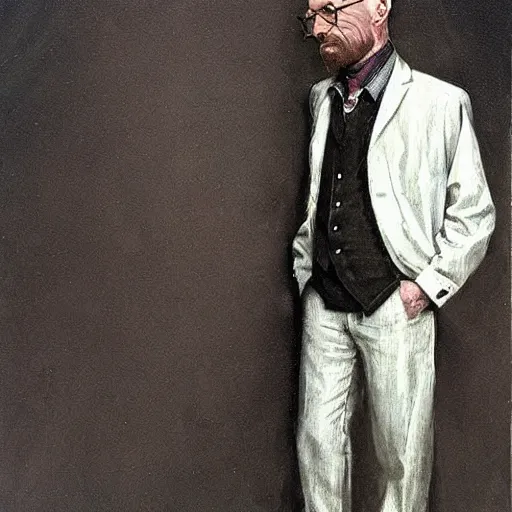 Image similar to walter white, gerald brom