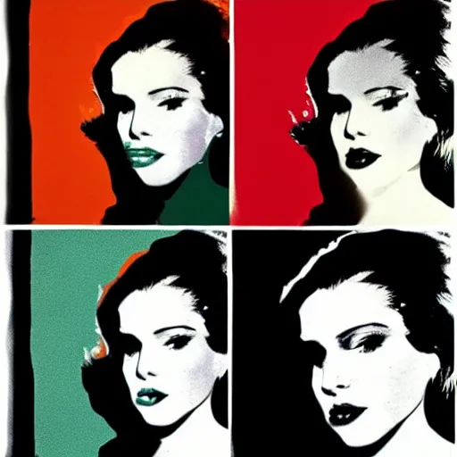 Image similar to lana del rey by andy warhol, art