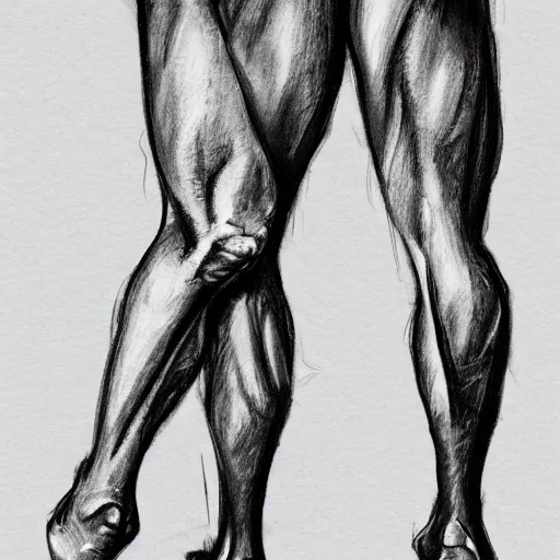 Image similar to sketch of a man on a leg extension doing leg exercises,