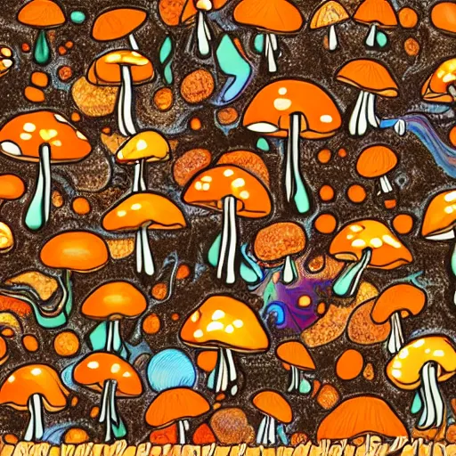 Prompt: mushrooms psilocybin psychedelic