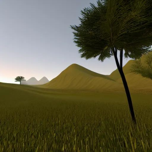 Prompt: a beautiful landscape, raytraced