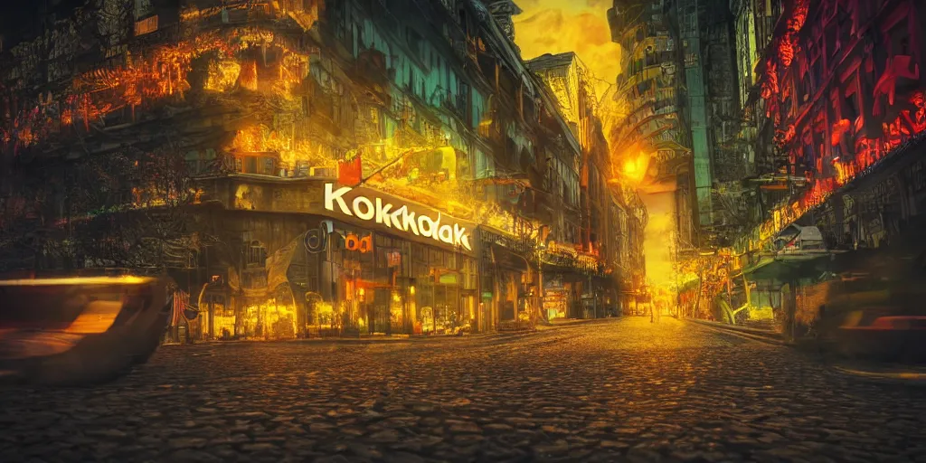 Image similar to kodak picture hell, vivid color, realistic, cinematic, close shot, octazne render