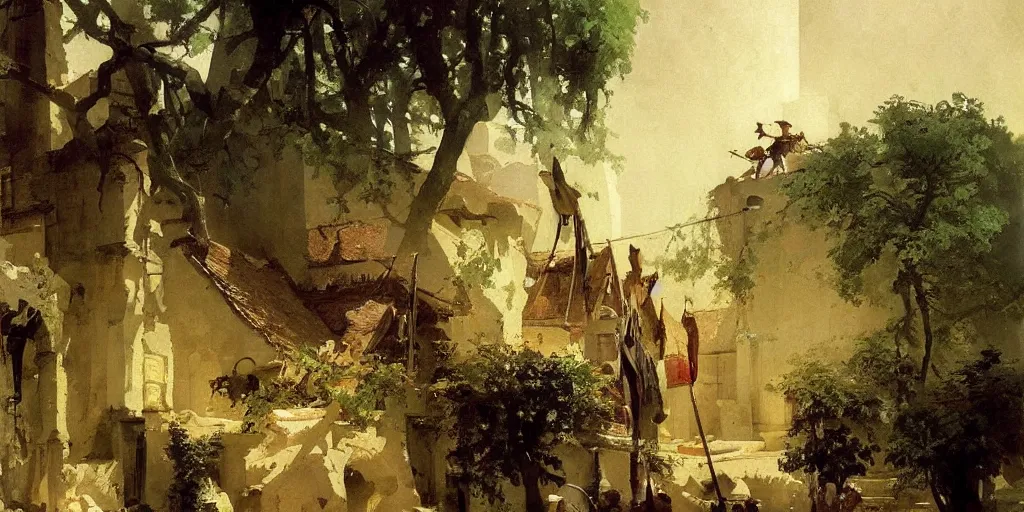 Image similar to gorgeous Carl Spitzweg painting, artstation