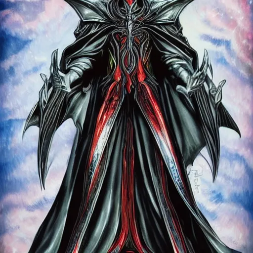 Image similar to Beautiful Sauron in the style of Ayami Kojima