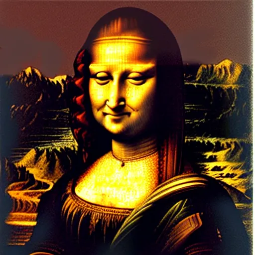 Prompt: monalisa as nepali woman