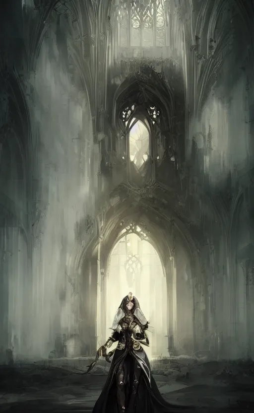 Image similar to Alchemy Imperial Princess knight gothic girl, volumetric lighting, digital painting, highly detailed, artstation, sharp focus, illustration, concept art, ruan jia, steve mccurry, amazing composition, fractal flame, gothic arch frame