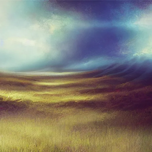 Prompt: serenity fields, artstation hall of fame gallery, editors choice, #1 digital painting of all time, most beautiful image ever created, emotionally evocative, greatest art ever made, lifetime achievement magnum opus masterpiece, the most amazing breathtaking image with the deepest message ever painted, a thing of beauty beyond imagination or words